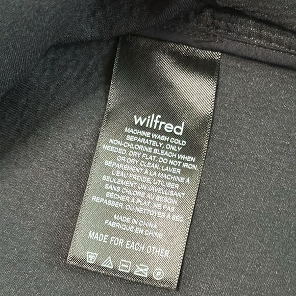 Wilfred By Aritzia Vegan Leather Shirt Jacket Black Shacket Size Small - Picture 13 of 13
